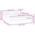 vidaXL Posteľný rám boxsping s matracmi ružová 200x220 cm zamat