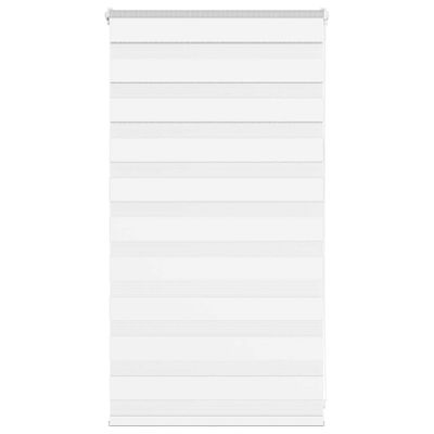 vidaXL Zebra roleta biela 85x100 cm šírka látky 80,9 cm polyester