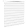 vidaXL Zebra roleta biela 150x100 cm šírka látky 145,9cm polyester