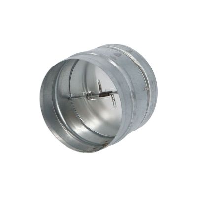 VENTS KOM 125 vzduchovod kovový Zn-Spojka s klapkou 125mm