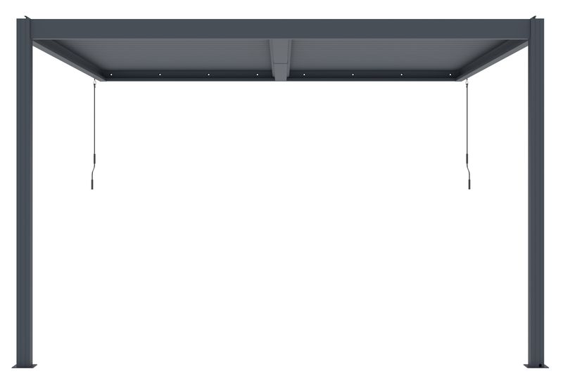 Bioklimatická pergola G21 Trenton 4x4 m, antracitová hliníková