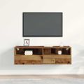 vidaXL TV nástenná skriňa 100 x 30 x 30 cm Staré drevo