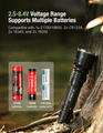 KLARUS XT12GT Pro taktická baterka 1600 lm, 1x 27100 5000 mAh, duálny spínač, USB