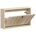 vidaXL Nástenný botník EDE 71 x 17 x 43 cm Kompozitné drevo Dub sonoma