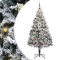 vidaXL Umelý vianočný stromček Biela 240 cm PVC a Oceľ a Plast