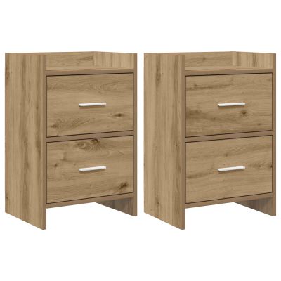 vidaXL Nočné stolíky 2 pcs Dub artisan 40 x 30 x 60 cm