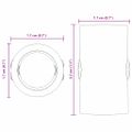 vidaXL Stoperky na stolný futbal 10 ks Čierny 1,7 x 1,7 x 3,2 cm PP