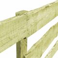 vidaXL 3-koľajnicový záhradný plot z impregnovaného borovicového dreva 510x120 cm