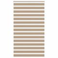 vidaXL Zebrová roleta pieskovo hnedá 125x200 cm šírka látky 120,9 cm polyester