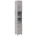 vidaXL 3-dielna sada kúpeľňového nábytku betónová kompozitné drevo