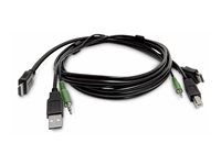 Startech - Kábel adaptéra - kompatibilný s TAA - HDMI, USB typ A, audio jack 3,5 mm s pinmi (male) do HDMI, USB Type B, audio jack 3,5 mm s pinmi (male) - 3 m