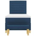 vidaXL Posteľ s pružinovým rámom Modrá 200 x 90 cm látka