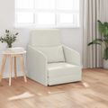 vidaXL Rozkladacia posteľ Krémová 65 x 80 x 83 cm Zamat