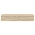 vidaXL Nástenné zásuvkové police 2 ks farba dubu 60x23,5x10 cm MDF