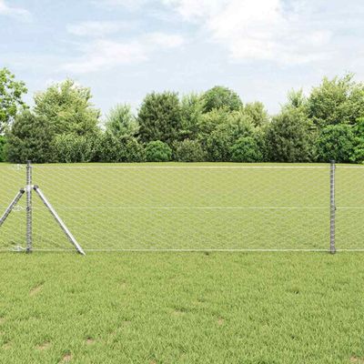 vidaXL Vonkajší šesťuholníkový fénový základný upevňovač 10 x 0,6 m