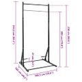 vidaXL Stanica na príťahy Čierna 100,5 x 102 x 234,5 cm