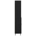 vidaXL Highboard Čierny dub 69,5 x 34 x 180 cm Kompozitné drevo