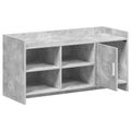 vidaXL Skriňa na topánky s úložiskom Betónovo sivá 100 x 39,5 x 51 cm