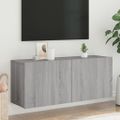 vidaXL TV skrinka nástenná sivá sonoma 100x30x41 cm