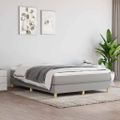vidaXL Posteľný rám s boxspringom bledosivý 140x190 cm látka