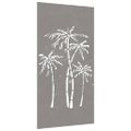 vidaXL Záhradná dekorácia 105x55 cm, cortenová oceľ, palmy