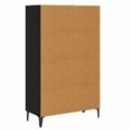 vidaXL Highboard Čierny dub 70 x 31 x 115 cm Kompozitné drevo