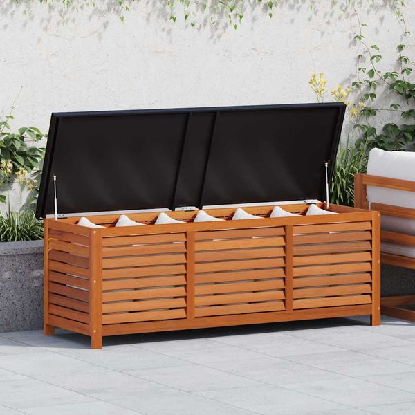 vidaXL Záhradný úložný box 150x50x55 cm masívne eukalyptové drevo