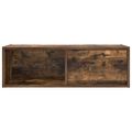 vidaXL TV skrinka dymový dub 80x31x25,5 cm spracované drevo