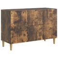 vidaXL Servírovacia skriňa Dymový dub 89 x 34,5 x 60 cm