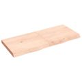 vidaXL Kúpeľňová doska 120x50x(2-6) cm neošetrený masív