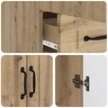 vidaXL Servírovacia skriňa Dub artisan 66 x 34,5 x 92 cm