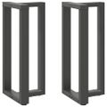 vidaXL Nohy barového stola v tvare T, 2 ks, antracitové, 40x35x(90-91) cm, oceľ
