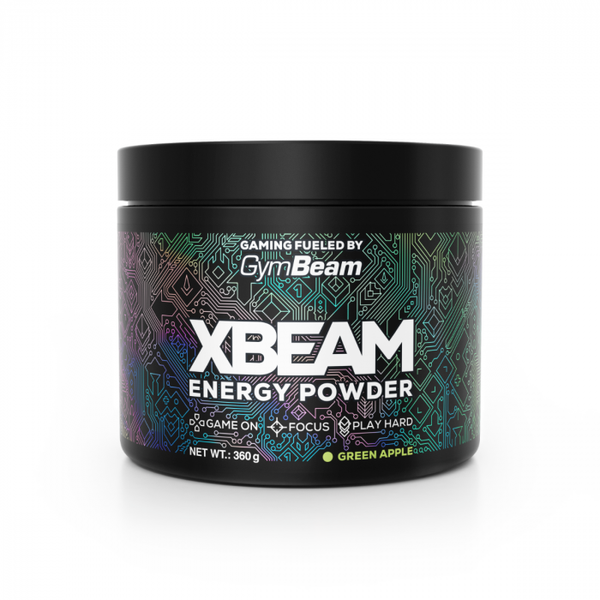 XBEAM Energy Powder - GymBeam, zelené jablko, 360 g