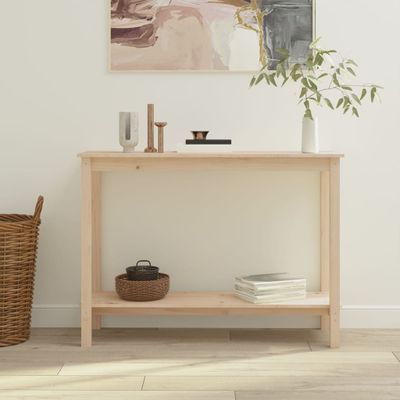 vidaXL Konzolový stolík 110x40x80 cm masívne borovicové drevo