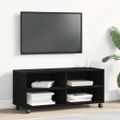 vidaXL TV skrinka 90 x 35 x 40.5 cm Čierna Kompozitné drevo