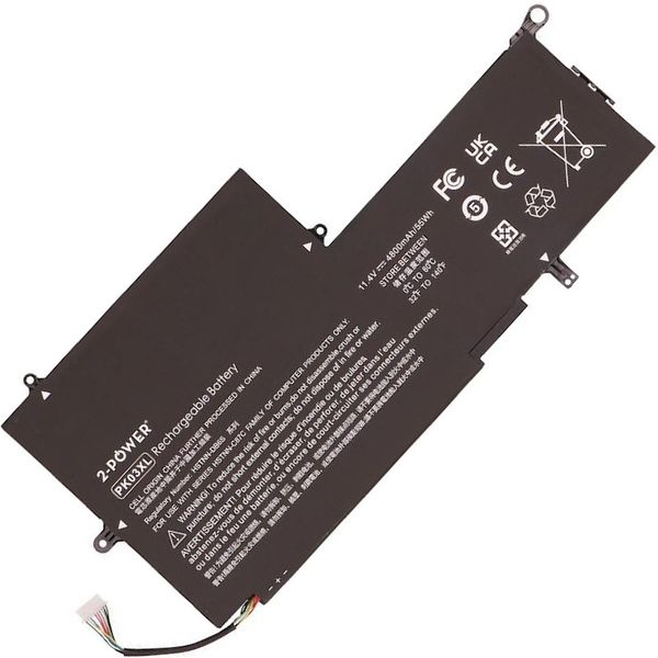 2-POWER Batéria 11,4V 4800mAh pre HP Spectre Pro x360 G1, Spectre X360 13-4000 series