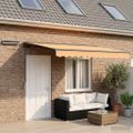 vidaXL Elektrická Retrakovateľná Markíza Piesková 4 x 2 m