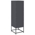 vidaXL Highboard Antracit 36x39x123 cm Oceľ valcovaná za studena
