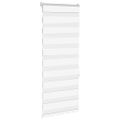 vidaXL Zebra roleta biela 60x150 cm šírka látky 55,9 cm polyester