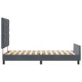vidaXL Posteľ s pružinovým rámom Tmavo šedá 90 x 200 cm Zamat