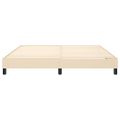 vidaXL Posteľný rám s boxspringom krémová 180x200 cm látka