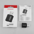 AXAGON ADA-10, USB 2.0 - externá zvuková karta MINI, 48kHz/16-bit stereo, vstup USB-A