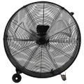 vidaXL Priemyselný bubnový ventilátor 77 cm 187,7 W, čierny