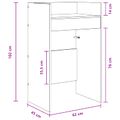 vidaXL DJ stôl Dub sonoma 62 x 45 x 102 cm Kompozitné drevo