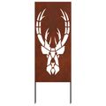 vidaXL Záhradná clona na súkromie Zvieracia potlač Hrdzavý 50 x 140 cm