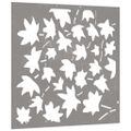 vidaXL Záhradná dekorácia 55x55cm kortenová oceľ dizajn listu