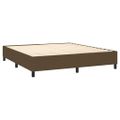 vidaXL Boxspring posteľ s matracom tmavohnedá 160x200 cm látka