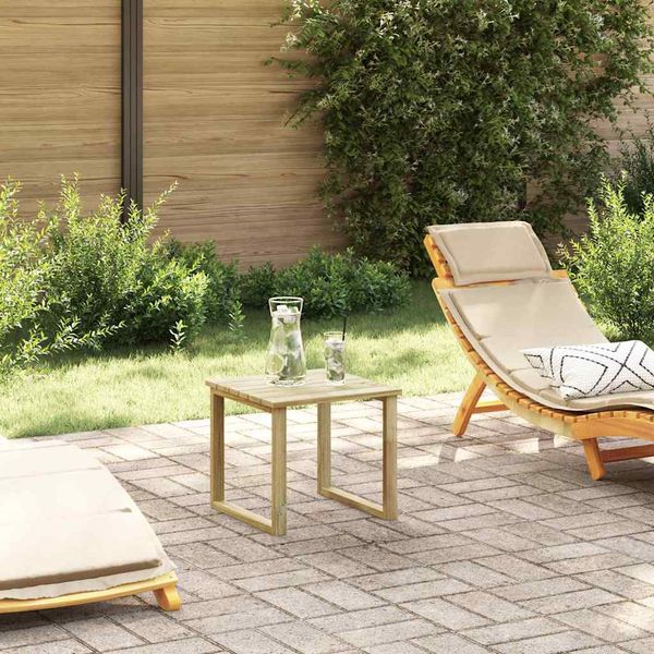 vidaXL stôl Prírodná 40 x 40 x 36 cm Impregnované borovicové drevo