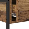 vidaXL Konzolový stôl Staré drevo 75 x 34,5 x 75 cm Kompozitné drevo
