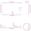 vidaXL Nohy konferenčného stolíka v tvare U, 2 ks, antracitové, 50 x (30-31) cm, oceľ